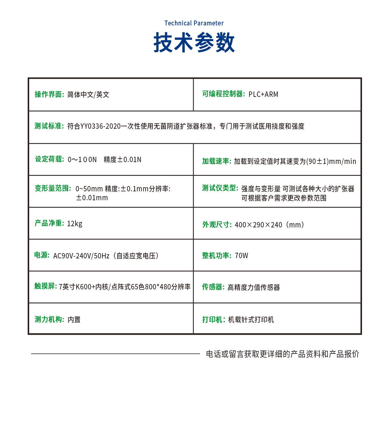 陰道擴(kuò)張器測(cè)試儀